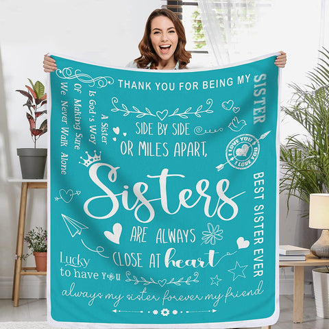 Aunt Gifts for Mothers Day, Throw Blanket, Gifts for Aunt on Mothers' Day, Aunt Gifts, Gifts for Aunt from Niece Nephew, Soft Teal Blanket 50 X 60, Auntie Aunt Gifts from Niece Nephew, Gifts for Aunt