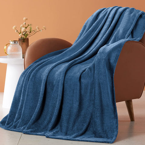 Fleece Throw Blanket for Couch Sofa or Bed Throw Size, Soft Fuzzy Plush Blanket, Luxury Flannel Lap Blanket, Super Cozy and Comfy for All Seasons (Graphite, 50" x 60")