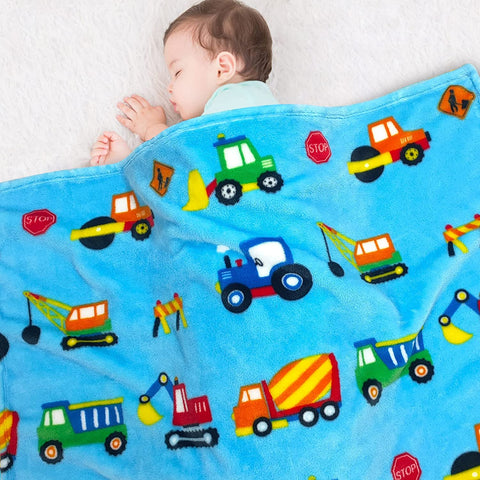 Dinosaur Blanket for Boys, Kids Dinosaur Throw Blanket for Boys and Girls, Fluffy Cozy Dinosaur Fleece Blanket with Vibrant Colors and Cute Design, Soft and Warm Throw Blanket - 50x60 Inches