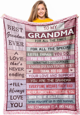 Granddaughter Gifts from Grandma Grandpa, Gifts for Granddaughter, Granddaughter Gift Ideas, to My Granddaughter Christmas Graduation Birthday Valentine’s Day Gift Throw Blanket 60" x 50"