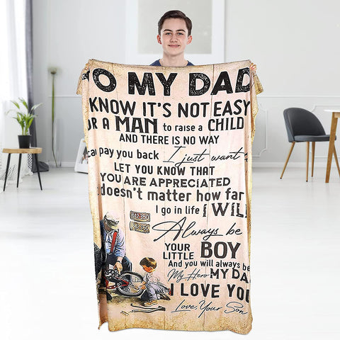 Personalized Flannel Blanket to My Wife Gift from Husband, Ultra Soft Flannel Fleece Blankets Christmas Birthday Valentine's Day Wedding Anniversary Throw Blanket Fits Couch Sofa Bed (59x79in)