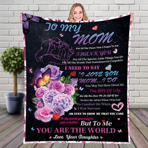 Birthday Gifts for Wife, Anniversary Wedding Mother's Day Romantic Gifts for her, Wife Birthday Gift Ideas from Husband to My Wife Blanket, I Love You Gifts for her, Wife Blanket 60''x50''