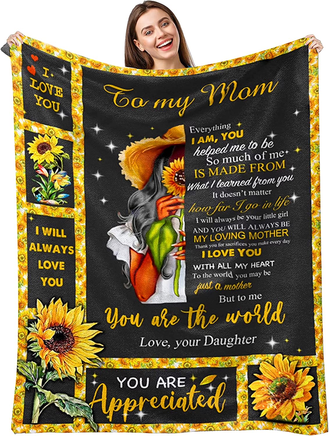 Mothers Day Birthday Gifts for Wife from Husband, Anniversary Wedding Gifts for Her,Wife Birthday Gift Ideas,to My Wife Blanket from Husband,Christmas Valentines Gifts for Wife 60'' x 50''