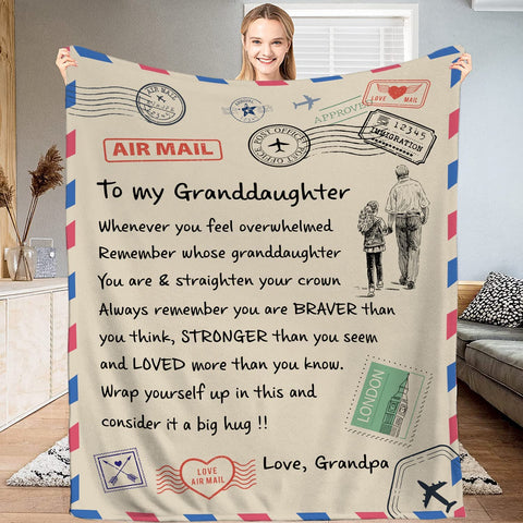 Wife Gifts Blanket, My from Husband, to Blanket Letter Personalized for Her Wedding Anniversary Romantic Throw Husband,Birthday Letter to Wife Blanket Large (60x80 inches)