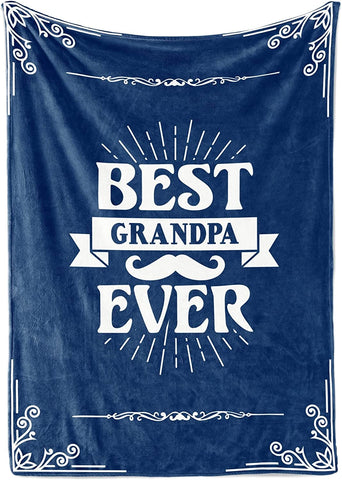 Gifts for Grandpa, Throw Blanket for Grandfather, Presents from Granddaughters Grandsons for Christmas, Birthday, Father's Day - 50" x 65" The Man Myth Legend