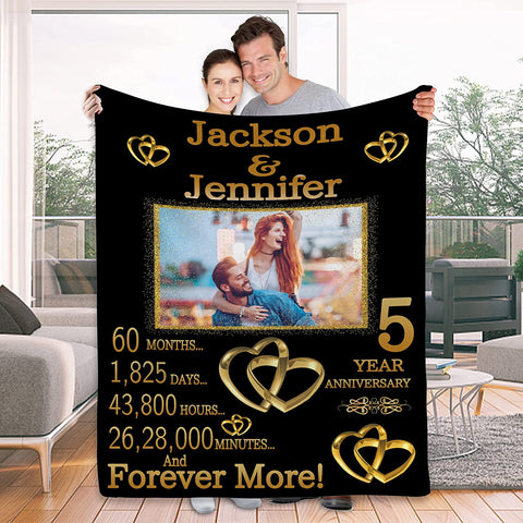 To My Wife Gift Blanket from Husband - Custom Blanket with Picture Name Change,Personalized Wife Anniversary Birthday Gifts for Her from Husband for Christmas,I Love You Gifts for Wife in Law