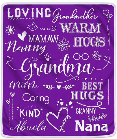 Sisters Gifts from Sister, Gifts for Mothers Day, Sister Gifts, Sister Birthday Gifts from Sister, Gifts for Sister, Big Sister Gift, Blanket, 60 x 50 Inches, Purple