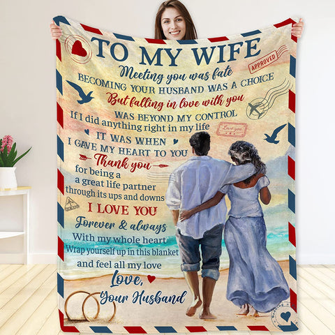 Gifts for Husband, to My Husband Blanket - Gifts for Him from Wife, Birthday Gifts for Husband, Throw Blankets Idea