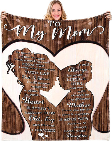Birthday Gifts for Wife, Anniversary Wedding Mother's Day Romantic Gifts for her, Wife Birthday Gift Ideas from Husband to My Wife Blanket, I Love You Gifts for her, Wife Blanket 60''x50''