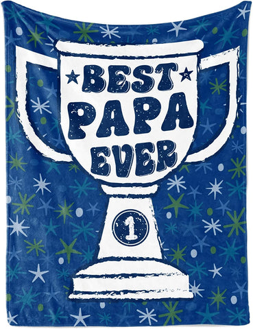 Gifts for Grandpa, Papa, Throw Blanket for Grandfather, Presents from Granddaughters Grandsons for Christmas, Birthday, Father's Day - 50" x 65"