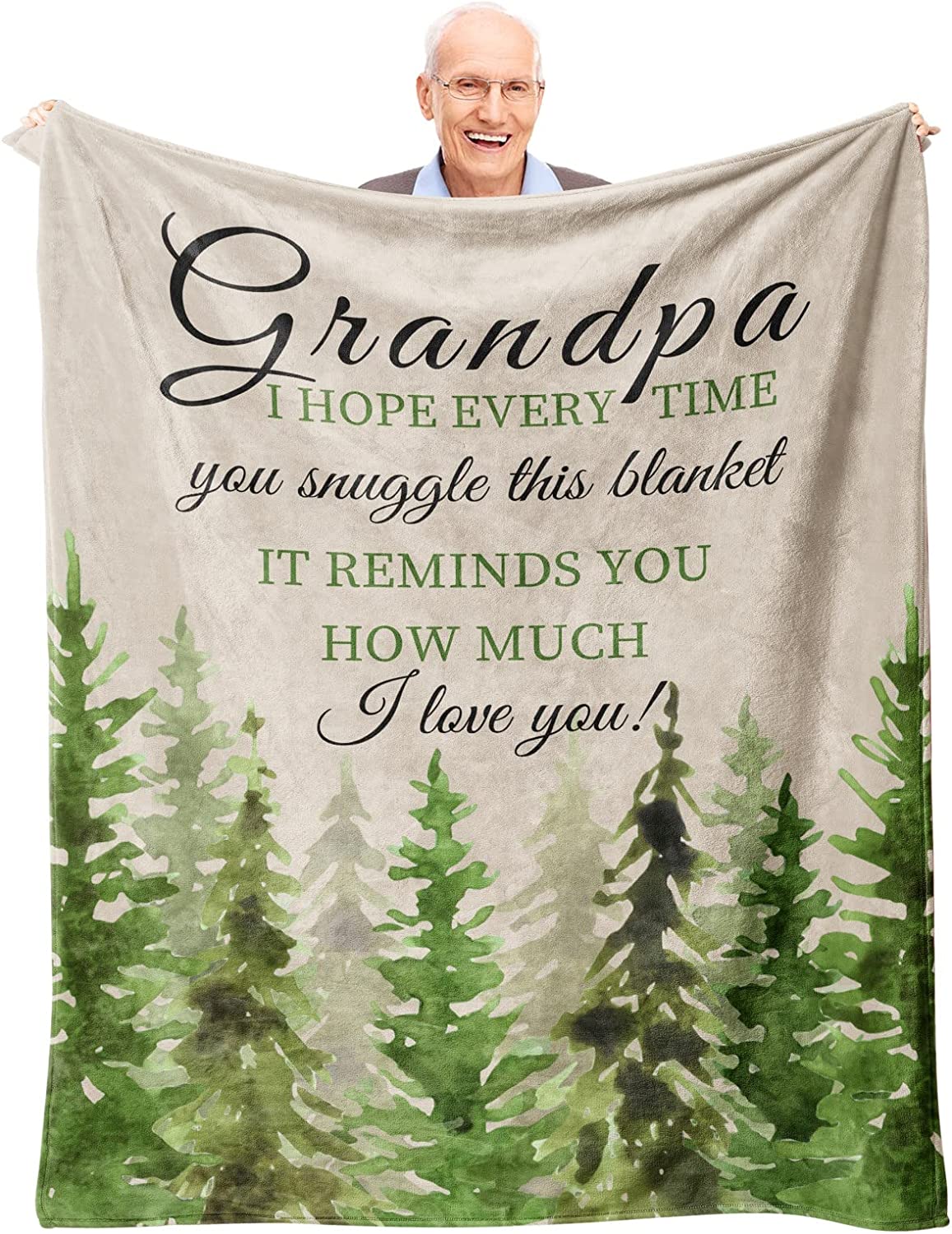 Grandma Gifts Blanket 60’’x50’’, Best Gifts for Grandma, Great Grandma Birthday Gifts, Grandma Gifts from Grandchildren, Gigi Gifts for Grandma, Nana Gifts, to My Grandmother Gift Ideas