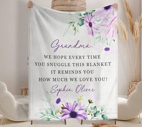 Air Mail Letter to My Friend Throw Blanket, Gift to My Friend Blanket from Best Friend,Customized Name,Custom Blanket for Birthday, Christmas, Thanksgiving, Graduation