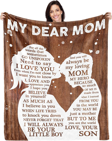 Gifts for Girlfriend Cute Anniversary Birthday I Love You Gifts for Her to My Girlfriend Blanket Romantic Mothers Day Christmas Valentines Long Distance Present from Boyfriend Bed Throw 60"x50"