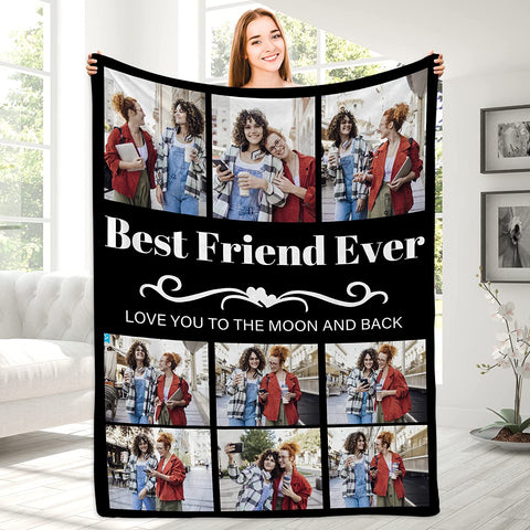 Personalized Blanket for Sister - Sister Birthday Gifts for Sister, Sister Gifts from Sister Brother, Sister Birthday Gifts from Sister, Best Sister Gifts for Women, Custom Blanket
