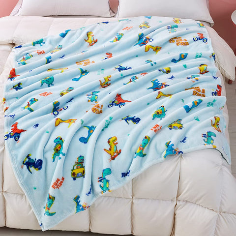 Dinosaur Blanket for Boys, Dinosaur Toddler Blanket for Boys and Girls, Cute Dinosaur Blankets for Kids, Toddler Boys Blanket Soft Dinosaur Fleece Kids Throw Blanket for Toddler (50x60 inch)