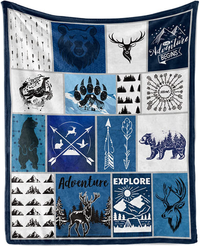 Basketball Blanket for Boys Girls, Soft Cozy Basketball Plush Throw Blanket for Kids Teens Baby Bedroom, 40 x 50 Inch Lightweight Warm Flannel Fleece Fuzzy Sports Blankets Gift for Toddler Sofa Couch