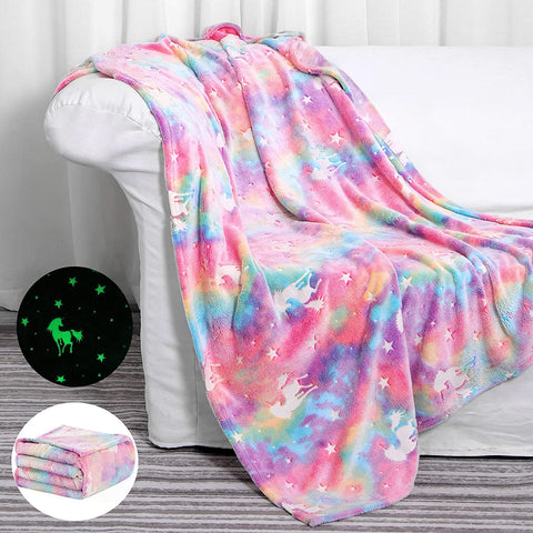 Dinosaur Blanket Gifts for 1-10 Year Old Boys,Dino Soft Kids Blankets,Dino Party Blankets,Luminous Toys Birthday Christmas Halloween Thanksgiving Easter Gifts,60 x 50in