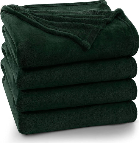 Bedding Fleece Blanket Queen Size Cool Grey Lightweight Fuzzy Soft Anti-Static Microfiber Bed Blanket (90x90 Inches)