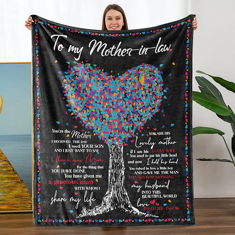 Mothers Day Birthday Gifts for Daughters, Daughter Gifts, to My Daughter Gifts from Dad - School Graduation Gifts, Daughter Blanket 55"x 70"