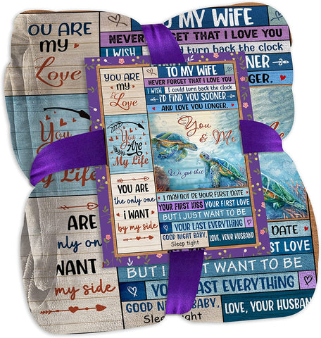 Gifts for Husband, to My Husband Blanket - Gifts for Him from Wife, Birthday Gifts for Husband, Throw Blankets Idea