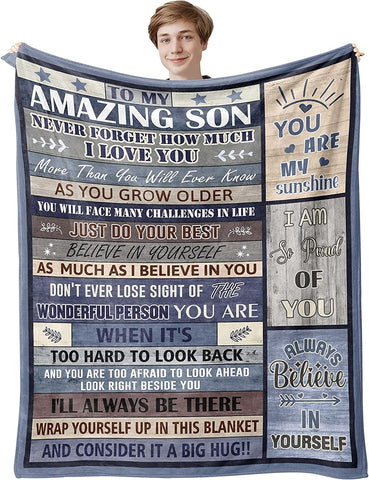 Nephew Gifts from Auntie Blanket, Nephew Gifts, to My Nephew Encouragement Gifts, Best Nephew Ever Gift from Uncle, Funny Graduation/Birthday for Nephews Throw Blankets 60"X50"