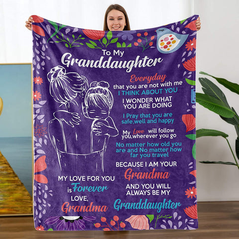 Mothers Day Birthday Gifts for Daughters, Daughter Gifts, to My Daughter Gifts from Dad - School Graduation Gifts, Daughter Blanket 55"x 70"