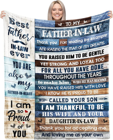 Son in Law Gifts from Mother in Law to My Son Blankets in Bulk for Wedding Christmas Birthday for Son in Law from Mother Father in Law Throw Blanket 60"*50"