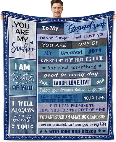 Son in Law Gifts from Mother in Law, Gifts for Son in Law Fathers Day Blanket, Gift Ideas for Son-in-Law, Best Son in Law Gifts Throw Blanket 60x50 Inch