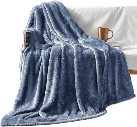 Plush Extra Large Fleece Throw Blanket for Couch,Bed and Sofa (50x70 inches, Dusty Pink) Soft, Warm, Lightweight