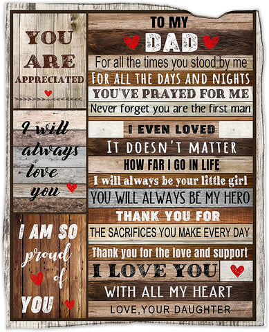 Grandpa Gifts Gifts for Grandpa Blanket 50"x60", Grandpa Birthday Gifts from Granddaughter Soft Cozy Flannel Throw Blanket Christmas for Grandfather