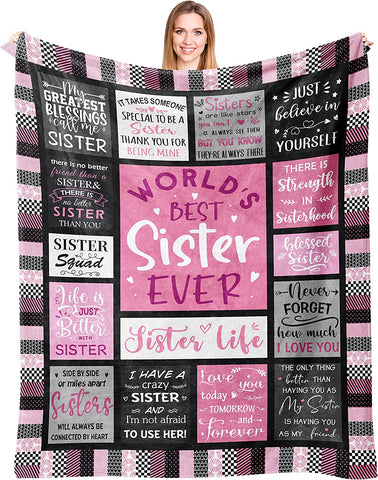 Aunt Gifts Throw Blanket 50”X60 for Aunt, Aunt Gifts from Niece, Best Aunt Ever Gifts, Birthday Gifts for Aunt, Gifts for Aunt, Aunt Blanket Gift, Auntie Gifts Ideas