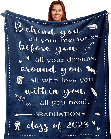 Graduation Gifts Graduation Gifts for Her 2023 - Graduation Gifts for Him 2023-2023 Graduation Gifts - PHD Graduation Gifts - College/Masters Degree Graduation Gifts for Her - Blanket 60X50in