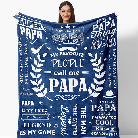 Grandpa Gifts, Gifts for Grandpa, Papa Gifts, Best Grandpa Gifts, Grandfather Gift, Unique Gifts for Grandpa, Grandpa Birthday Gifts, Papa Gift Ideas, Grandfather Gifts Papa Blanket 50"X60"