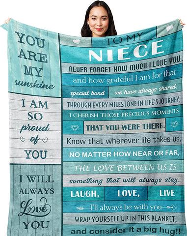 Mothers Day for Granddaughter,Granddaughter Gifts from Grandma/Grandpa,Gifts for Granddaughter,Granddaughter Gifts for Christmas Birthday Graduation Wedding Valentine Christmas Blanket 60”x50”