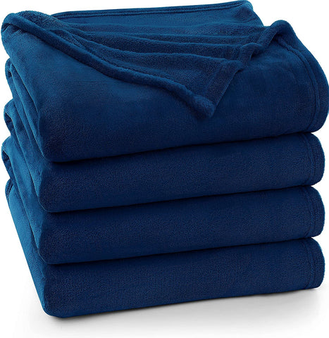 Bedding Fleece Blanket Queen Size Cool Grey Lightweight Fuzzy Soft Anti-Static Microfiber Bed Blanket (90x90 Inches)